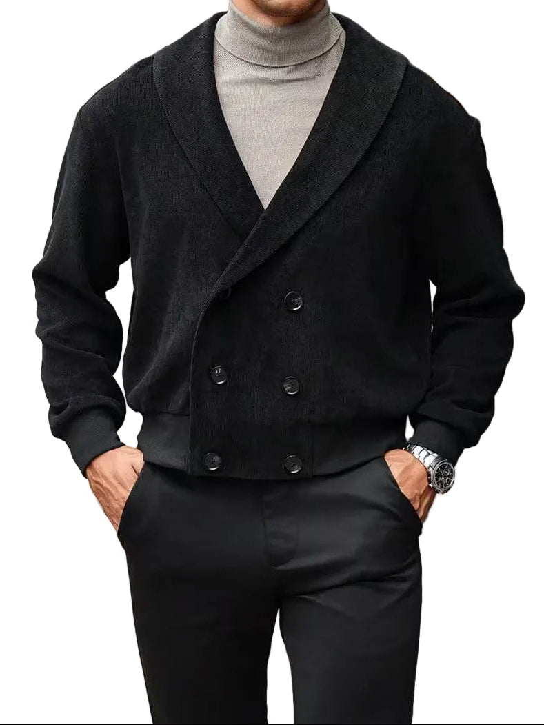 Men’s Shawl Collar Button Cardigan