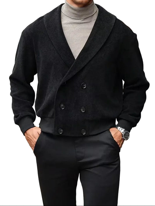 Men’s Shawl Collar Button Cardigan